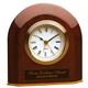 5 1/4'' x 5 1/2'' Rosewood Piano Finish Beveled Arch Desk Clock