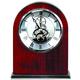 6 1/4'' Rosewood/Silver Piano Finish Arch Clock