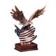 RESIN EAGLE W/FLAG LARGE 1 STD PACK