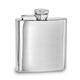 Polished Stainless Steel 4oz Square Flask