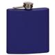 6 oz. Matte Blue Laserable Stainless Steel Flask