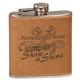 6 OZ LEATHER FLASK