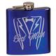 6 oz. Gloss Blue Laserable Stainless Steel Flask